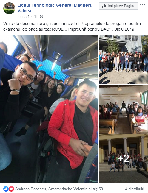 ROSE - Programul de pregatire pentru BAC - Sibiu - Octombrie 2019